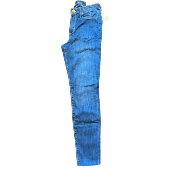 😊3/$30 NWT High-Rise Jean in Midnight Blue Raw Edge Hem Sz 2 Universal Thread - Picture 4 of 8